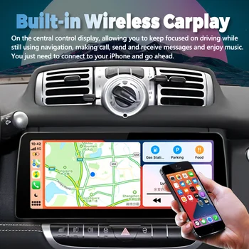 12,3-дюймовый Qled-Экран Радио Автомобильный Видеоплеер Стерео Для Benz Smart Fortwo 2011-2015 Android 13 GPS Мультимедийное Головное Устройство Carplay