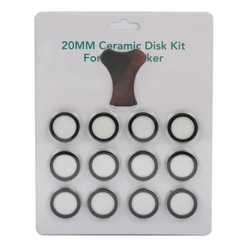 12 упаковок ультразвукового туманообразователя, керамические диски для деталей увлажнителя, Преобразовательные диски с колпачком, инструмент