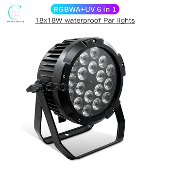 18x12W RGBW/18x18WRGBWA UV 6 in 1 LED Водонепроницаемый Par Light Outdoor Performance Stage Light Профессиональное DJ-Диско оборудование