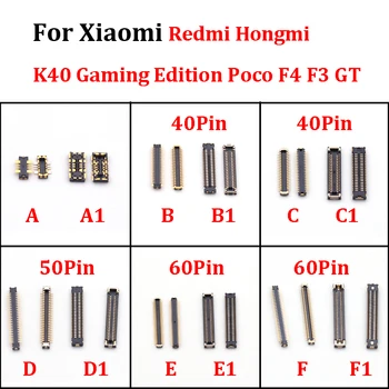 2-10 шт. Зарядка через Usb ЖК-Дисплей Экран дисплея Гибкие Печатные Платы Разъем Для Xiaomi Poco F4 F3 GT Redmi Hongmi K40 Gaming Edition 40 50 60 Pin