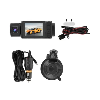 2-дюймовая автомобильная камера с разрешением 1080P, видеорегистратор, видеорегистратор для автомобиля, фронтальная и задняя камеры