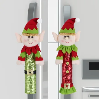 2 шт. Рождественский набор браслетов на холодильник, Санта-Клаус, Снеговик, Олень, Рождественское украшение