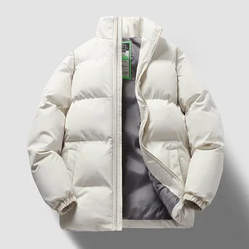 2024 Новая Зимняя мода, теплый пуховик, Толстая Корейская повседневная куртка с воротником-стойкой, Солнцезащитная Дышащая Альпинистская куртка
