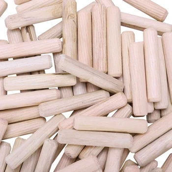 300 упаковок деревянных дюбелей с рифлением и фаской, высушенных в печи для обжига древесины