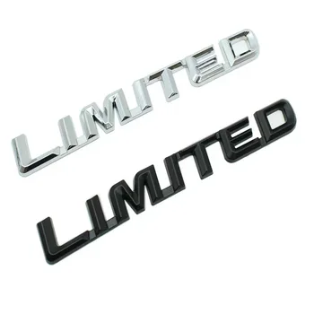 3D Металл Хром Черный Логотип Эмблема LIMITED Значок на крыле автомобиля Наклейка на багажник Toyota Highlander LIMITED Аксессуары Stikcer