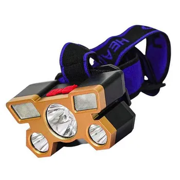 5 светодиодных налобных фонариков со встроенной перезаряжаемой батареей Водонепроницаемый фонарик для кемпинга, пеших прогулок, простоя в пути