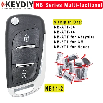 5 шт./лот KEYDIY Многофункциональный Автомобильный Ключ Универсальный KD NB11 NB11-2 с Дистанционным управлением для KD900 + URG200 KD-X2 Серии NB
