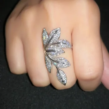 CAOSHI Aesthetic Lady, благородное праздничное кольцо с изящным дизайном, блестящие циркониевые украшения для пальцев на годовщину, великолепный модный подарок