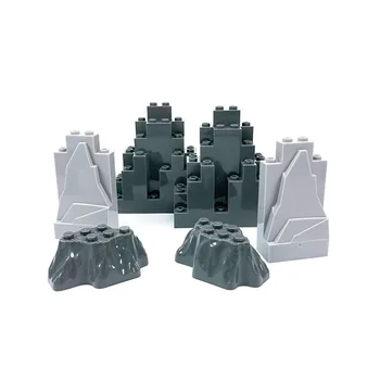 Creative MOC строительные блоки из мелких частиц, камни, большие искусственные горы, небольшие горные кучи совместимы с 47847 6083
