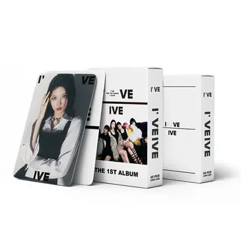Kpop Idol 55 шт. /компл. Lomo Card IVE THE 1ST ALBUM Альбом открыток Новые открытки для печати фотографий Коллекция подарков для поклонников фотографий