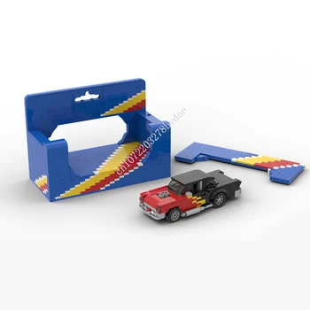 MOC Speed Champions, спичечная коробка и модель спортивного автомобиля, строительные блоки, технологические кирпичи, Творческая сборка своими руками, Детские игрушки, подарки