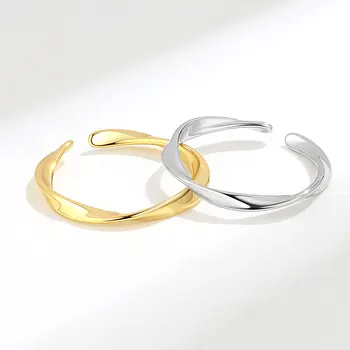 NBNB Модное Регулируемое кольцо Мебиуса в простом стиле Для женщин, Модное Винтажное Женское открытое кольцо, украшения для ежедневных вечеринок, подарок для девочек