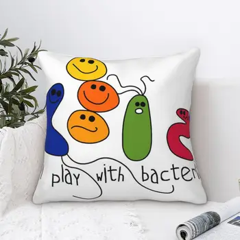 Play Bacteria, бархатная наволочка, современная наволочка для спальни, Наволочки для подушек