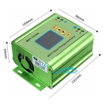 PowMr 10A MPPT Солнечный Контроллер Заряда Подходит Для 24 В 36 В 48 В 60 В 72 В Литиевая Батарея Банк Регуляторов Солнечных Систем ЖК-Дисплей 202