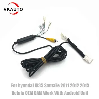 VKAUTO C10 контакты Адаптер кабель камеры Для hyundai IX35 SantaFe 2011 2012 2013 Сохраняют Работу OEM Камеры С Android Stereo Kit