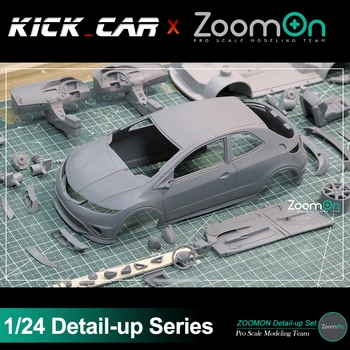 ZoomOn Z079 Civic FN2 Type R, доработанные детали для собранной модели