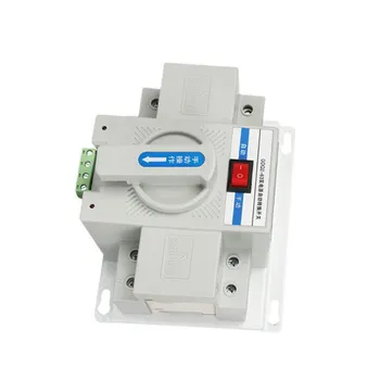 АБС Металлический электрический выключатель Съемный 2P Сменный контроллер электричества с защитой от однофазного короткого замыкания