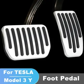 Автомобильные накладки на ножные педали для Tesla модель 3 Y 17-23 Нескользящие педали газа и тормоза Аксессуары Крышка педали