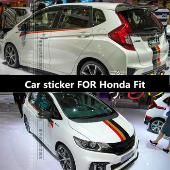 Автомобильные наклейки для модификации кузова Honda Fit, аксессуары для спортивных наклеек на заказ
