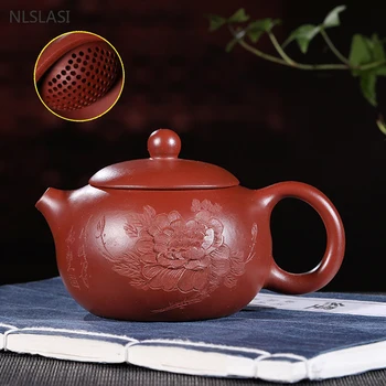 Аутентичный Исинский Чайник Из Фиолетовой Глины Dahongpao Xishi Tea Pot Ручной Работы С Шаровым Отверстием Фильтр Для Заварки Чая Бытовая Индивидуальная Чайная Посуда