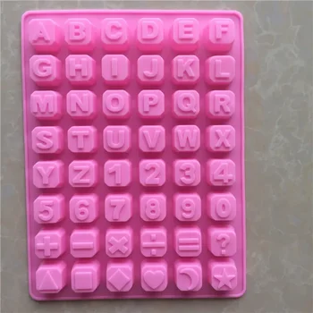 Буквы Алфавита Силиконовая Форма Для шоколада Форма Для выпечки торта Ручной Работы Diy Ice Cube Инструмент Для украшения Конфетного Мыла Лоток для Мыловарения