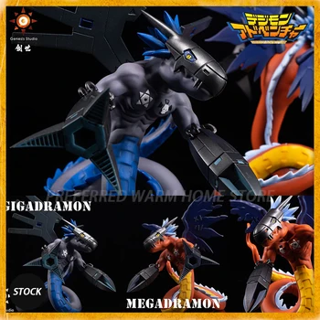 В наличии Genesis Studio 17 см, Digimon Adventure, режим Megadramon, модель Gigadramon, статические украшения, GK