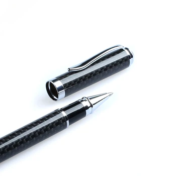 Горячая Шариковая ручка из натурального арамидного волокна из углеродного волокна, модная ручка для письма металлического качества для офисного делового чехла