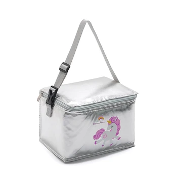 Детская мультяшная сумка для пикника Студенческая водонепроницаемая портативная сумка для поездок в кемпинг Тепловой рюкзак Складные мини-принадлежности для хранения