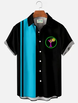 Жаркое лето 2023, Гавайи, Пляжная повседневная мужская рубашка, удобные рубашки высокого качества, одежда Оверсайз, топы, тройники