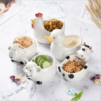 Креативная керамическая чаша набор домашней посуды girl heart Q милая студенческая детская миска для еды с милой пищевой добавкой