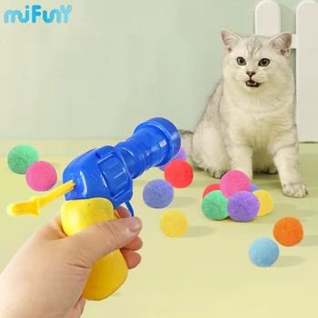Креативные котята MIFUNY Mini Chew Ball Cat Забавная Интерактивная обучающая игрушка Эластичный Плюшевый Мячик для игры в погоню за кошкой Игрушки для домашних животных