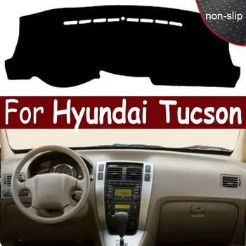 Крышка приборной панели автомобиля для Hyundai Tucson 2005 2006 2007 2008 2009, коврик для авто, коврик для приборной панели, ковер, Защита от ультрафиолета, Защита от скольжения