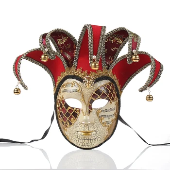 Маска из венецианского бутика, винтажный реквизит для костюмированной вечеринки на Хэллоуин, Маскарад, парад Джокеров