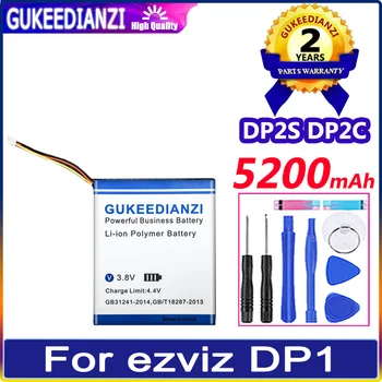 Новый аккумулятор Bateria 5200 мАч для ezviz DP2C DP1 DP1S DP1C DP2 DP2S HD Video Smart Home Door Viewer Высококачественный аккумулятор
