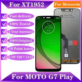 Новый оригинальный 5,70-дюймовый дисплей для Motorola Moto G7 Play XT1952 G7Play Замена ЖК-дисплея с сенсорным экраном и цифровым преобразователем в сборе