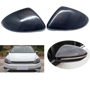 Отделка бокового зеркала заднего вида из углеродного волокна, автомобильные Аксессуары для Volkswagen Golf 7 MK7 2013-2020