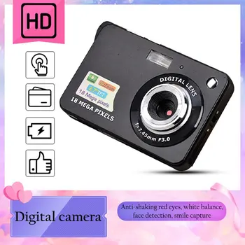 Портативная цифровая камера, видеокамера 1080P, 48-Мегапиксельная фотография, 8-кратный зум, защита от дрожания, большой 2,7-дюймовый TFT-экран, USB-зарядка с сумкой для переноски.