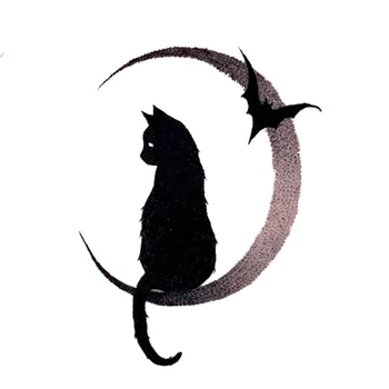 Режущие штампы Black Moon Bat Cat Новый Металлический трафарет для животных на Хэллоуин для подарочной карты для скрапбукинга DIY Craft Decor