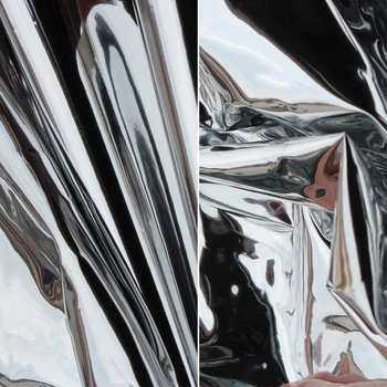 Серебряное зеркало, покрытое светоотражающей пленкой из ТПУ, Флуоресцентный Водонепроницаемый Креативный костюм, Мягкое зеркало, Дизайнерские ткани для одежды