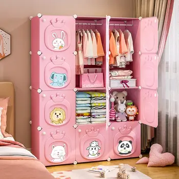 Современная простота Мебель для детской спальни, Складной шкаф, шкафы для хранения, Пластиковый складной ящик, шкаф для одежды