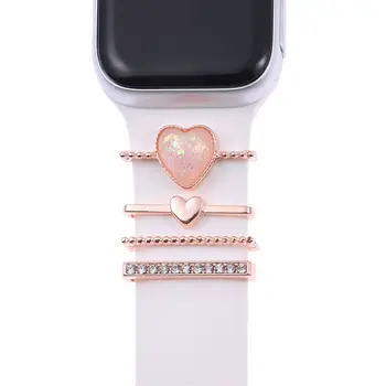 Украшение для Apple watch band 8 7 6 3 se Ювелирные изделия с бриллиантами, брелоки, аксессуары samsung/Huawei ремешок для часов 20/22 мм, браслет для часов