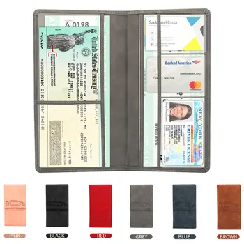 Ультратонкий держатель водительских прав из искусственной кожи, чехол для водительских прав, сумка для удостоверения личности, самодельный чехол для документов для вождения автомобиля, папка-бумажник Унисекс