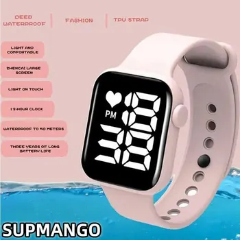 Цифровые светодиодные часы Y14 с сенсорным экраном из силиконовой резины ярких цветов, цифровые часы с сенсорным экраном, женские, мужские, детские, спортивные наручные часы