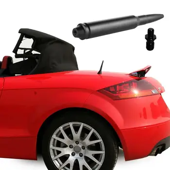 Черная короткая автомобильная антенна-пуля 14,5 см, универсальная замена мачты автомобильной антенны, Водонепроницаемая конструкция противоугонного замка с резьбой