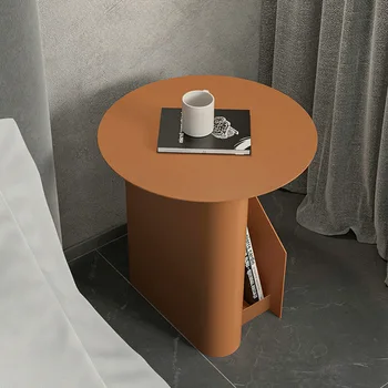 Черный прикроватный столик, современный металлический обеденный стол, креативный прикроватный столик, приставной столик к дивану, роскошный маленький стул