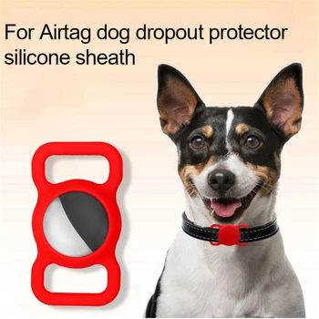 Чехол для Airtag, рукава для защиты от потери, ошейник для домашних животных, силиконовый защитный чехол, петля для ошейника для собак и кошек, брелок для защиты от потери Apple Airtags