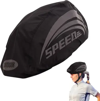 Чехол для велосипедных шлемов, устойчивый к разрыву, непромокаемый Чехол для велосипедных шлемов со светоотражающей полосой | Пылезащитный Дышащий Mountain Road B